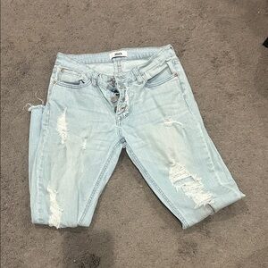 JBD Blue Distressed Women Jeans